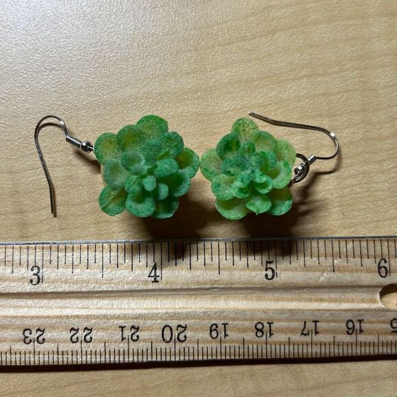 Succulent Novelty Earrings - Picture 4 of 4